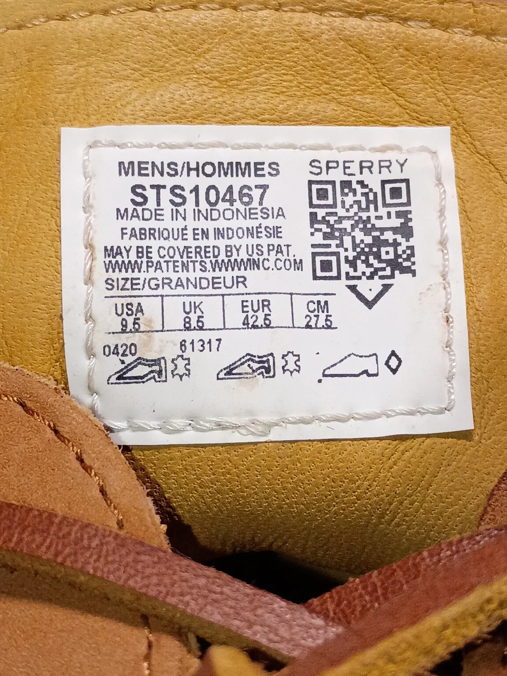 Sperry GOLD CUP Men's 9.5M Light Tan Leather Moc Toe 2-Eye Boat Shoes. NEW